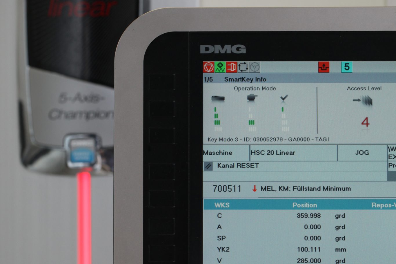 Bildschirm DMG HSC20 linear